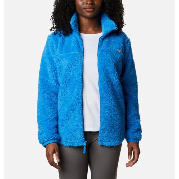 Columbia Harborside II Heavy Weight Fleece Full Zip, Chamarras Azur Azules Para Mujer | 529867-TJS